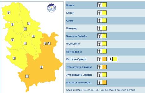 Meteoalarm 12. avgust
