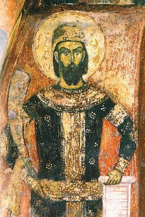 Marko Kraljević, freska u crkvi Markovog manastira kod Skoplja