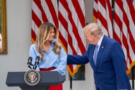Melanija Tramp, Donald Tramp