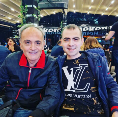 Aca Ilić sa sinom Ivanom Ilićem, Sin Ace Ilića i Biljane Jevtić