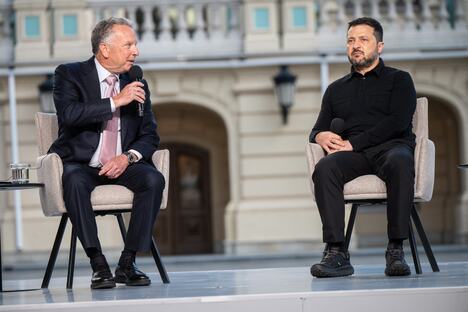 Stiv Vitkof u razgovoru sa predsednikom Ukrajine Volodimirom Zelenskim u Kijevu-