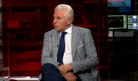 Zoran Anđelković u studiju Kurir televizije, emisija "Usijanje"