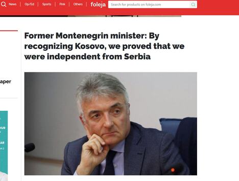 Vlahović za Gazetaexpress o priznanju Kosova