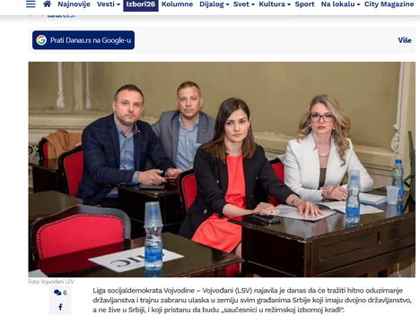 2026-09-17 11_18_42-LSV-Vojvođani za oduzimanje dvojnog državljnstva - Politika - Dnevni list Danas.png