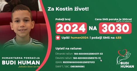 Aopel za pomoć Kosti Marković