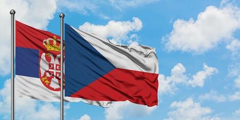 Zastave Republike Češke i Srbije