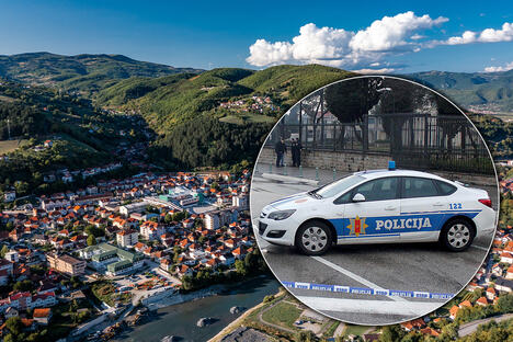 Bijelo Polje i automobil crnogorske policije
