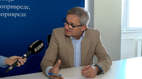 resorni ministar u tehničkom mandatu Dragan Glamočić daje izjavu za Kurir televiziju