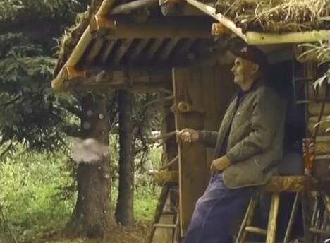Brvnara Ričarda Proenekea i uzdignuto spremište za hranu kraj jezera Tvin Lejks na Aljasci (3).png