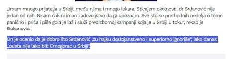 Milo Đukanović izjava