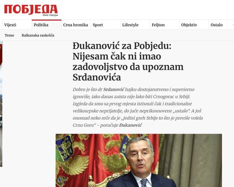 Milo Đukanović Pobjeda