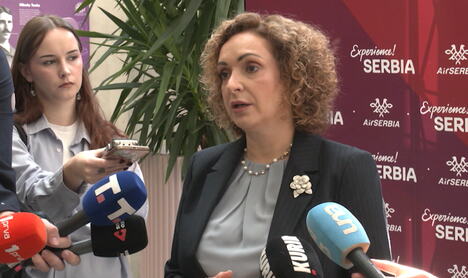 Marija Labović - direktorka Turističke organizacije Srbije daje izjavu za Kurir televiziju u vezi EXPO-a 2027