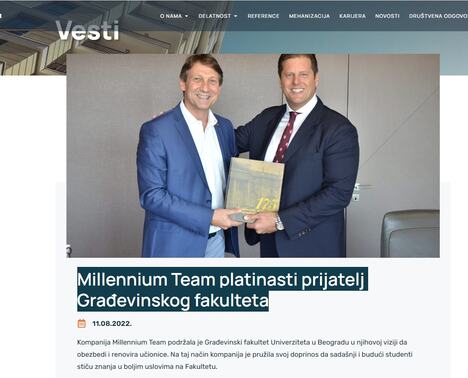 Milenijum tim Vladan Kuzmanović Stojan Vujko