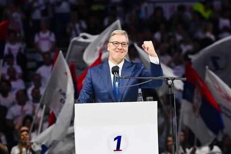 Aleksandar Vučić  Ujedinjena Srbija Beogradska arena SNS skup