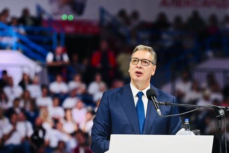 Aleksandar Vučić  Ujedinjena Srbija Beogradska arena SNS skup