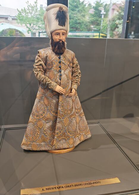 Sultan Mustafa I, voštana figura u Muzeju sultanija u Istanbulu