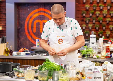 Marijuš Komenda tokom učešća u poljskom kulinarskom takmičenju MasterChef