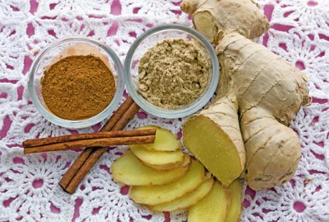 stockphotohoneynutsgingergarlicappleslemonscinnamonhealthyfoodsforcolds371677165.jpg