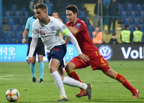 Džordan Henderson na meču Crna Gora - Engleska