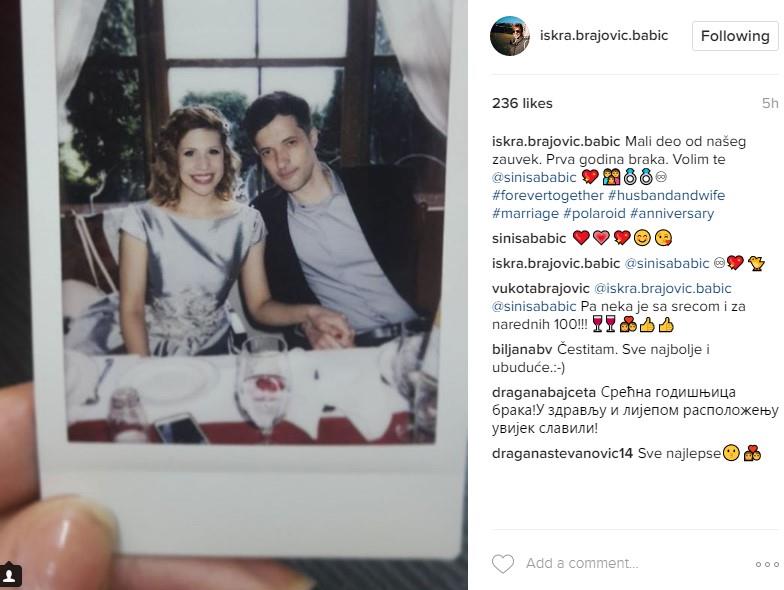 Iskra Brajović sa mužem