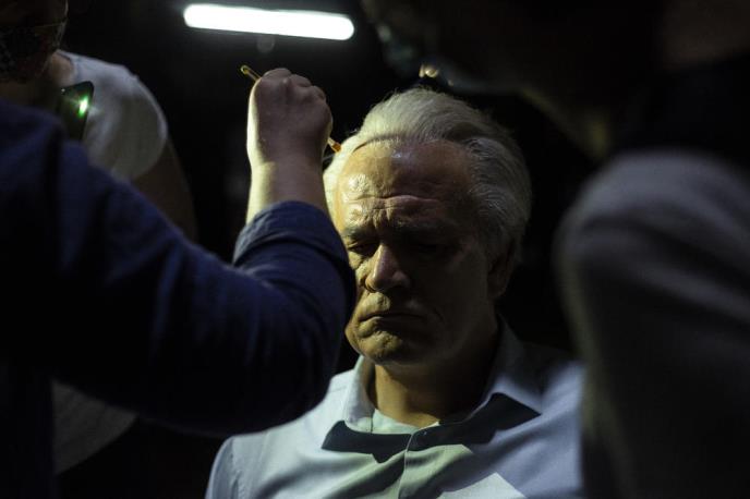 Boris Isaković kao Slobodan Milošević u seriji Porodica