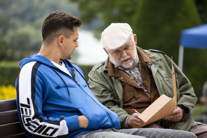 Aleksandar Berček i Miloš Biković u filmu Južni Vetar 2