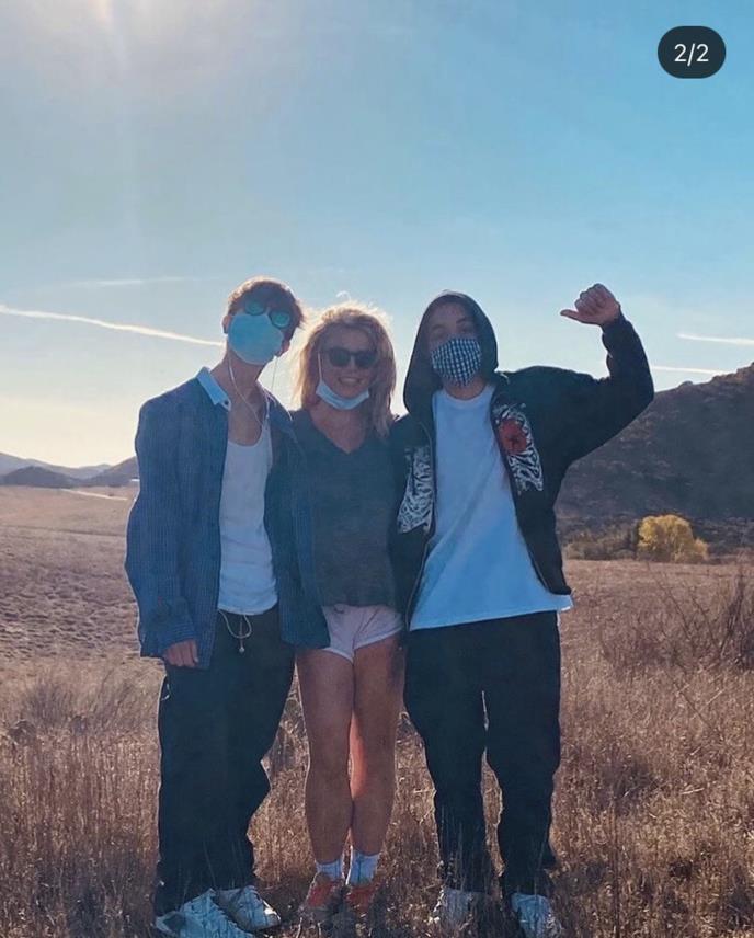 Britni Spirs sa sinovima