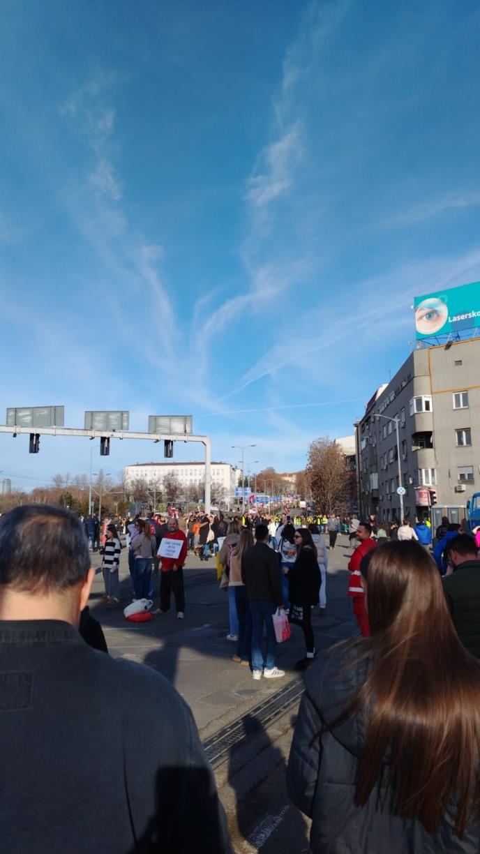 Autokomanda protest blokada Beograd