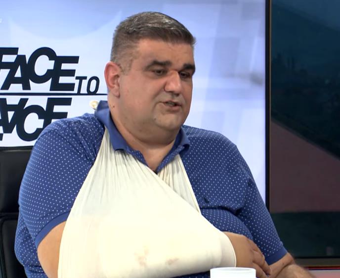 Saša Mirković posle izlaska iz bolnice