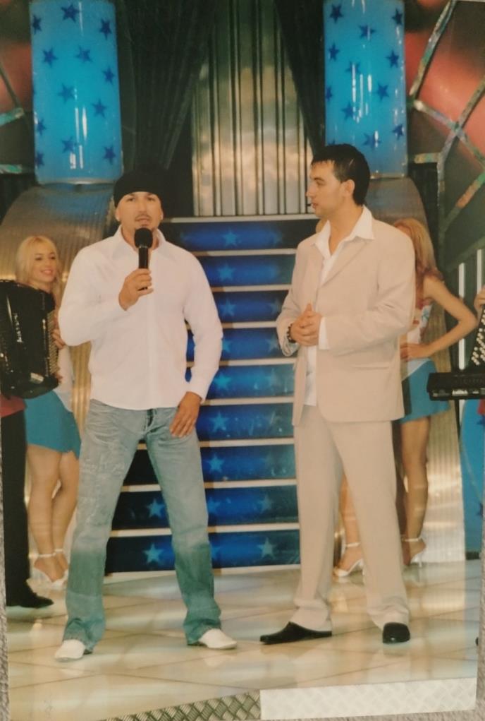 Aca Lazić i pevač Crni