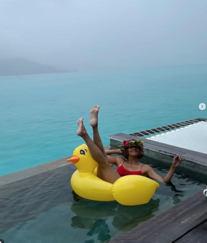 Hale Beri uživa na Maldivima