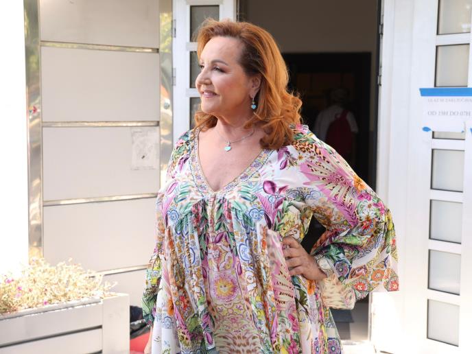 Ana Bekuta na snimanju Zvezda Granda