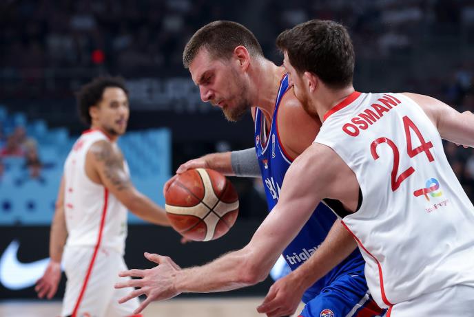 Nikola Jokić na meču Srbija - Turska Eurobasket 2025