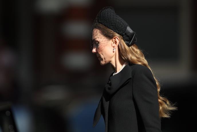 Kejt Midlton na sahrani vojvotkinje od Kenta