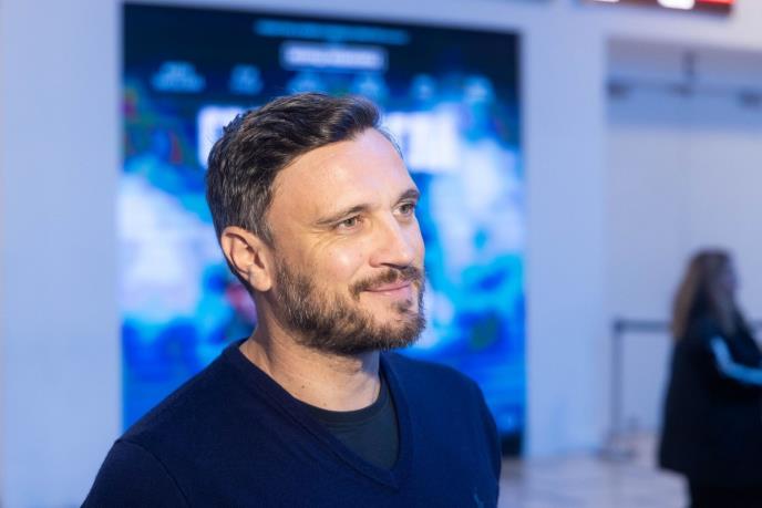 Zlatan Vidović na beogradskoj premijeri filma Sedef magla