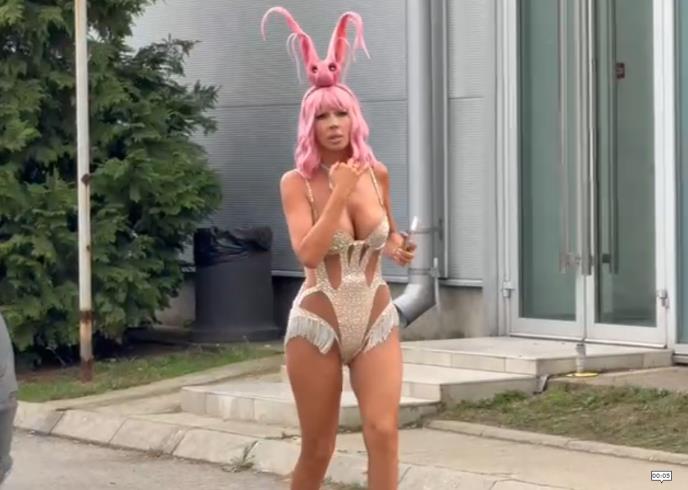 Jelena Karleuša na snimanju Zvezde Granda