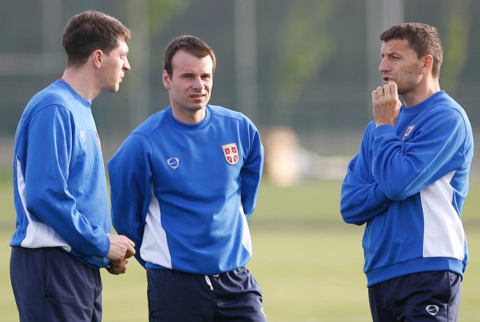Aleksandar Stanojević, Miroslav Đukić i Aleksandar Janković u reprezentaciji Srbije