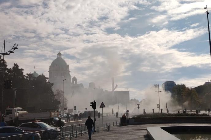 požar šator skupština Srbije