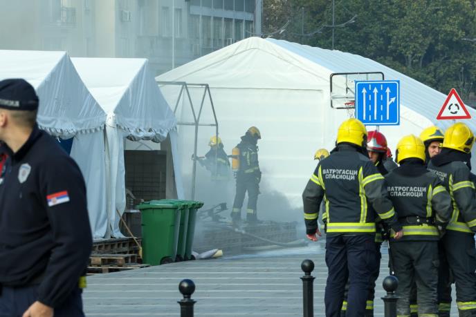 požar šator skupština Srbije