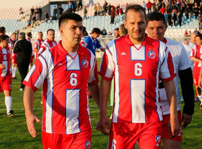 Ivan Dudić i Milivoje Vitakić na memorijalu Goran Bunjevčević 2019.