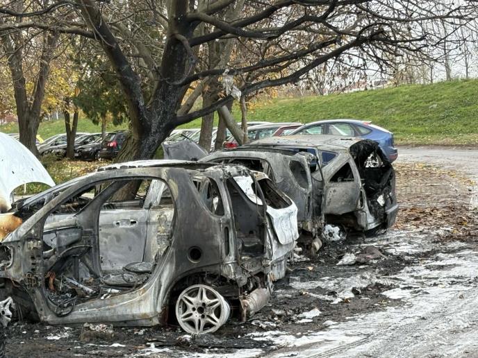 Sremska Mitrovica izgoreli automobili
