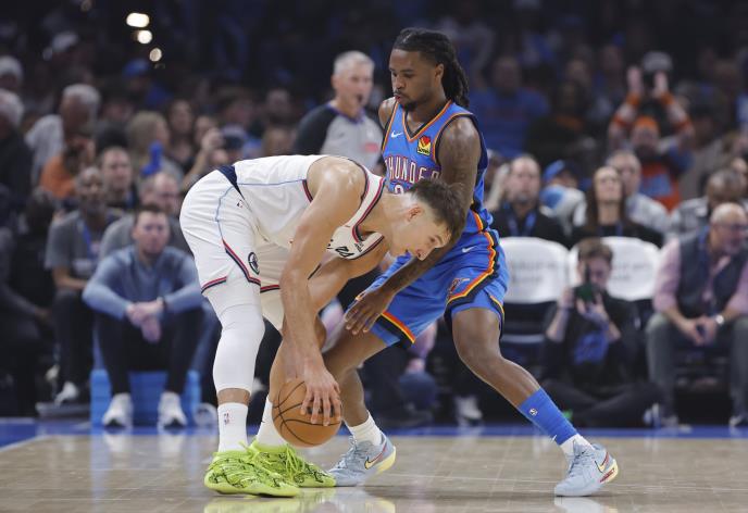 Bogdan Bogdanović na meču protiv Oklahome