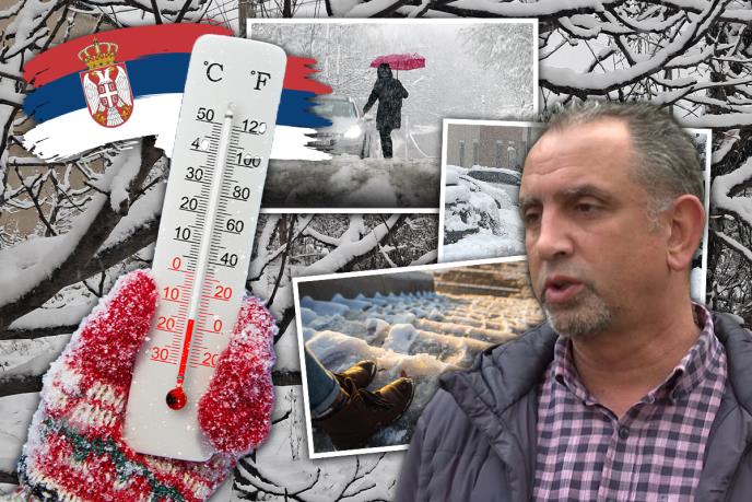 Goran Mihajlović poledica, temperature u minusu