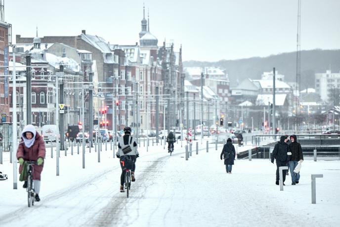 Danska, hladno vreme, sneg