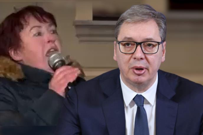 blokaderka Ljiljana Bralović Aleksandar Vučić