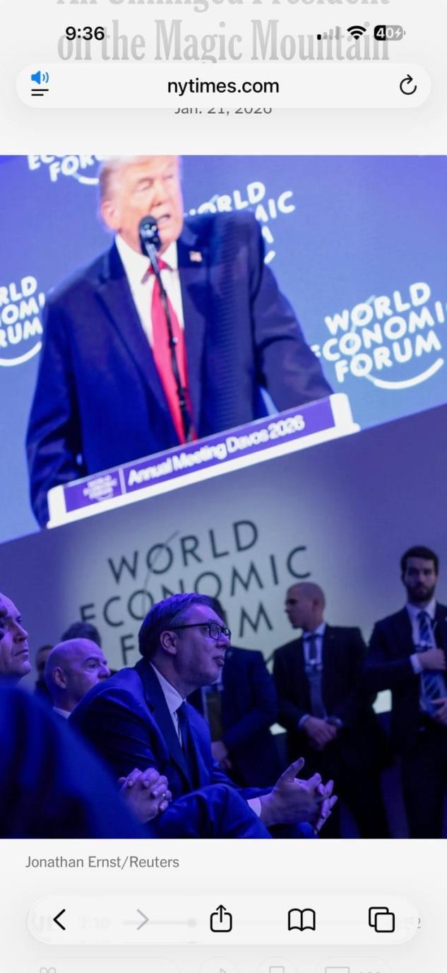 Donald Tramp Aleksandar Vučić Davos
