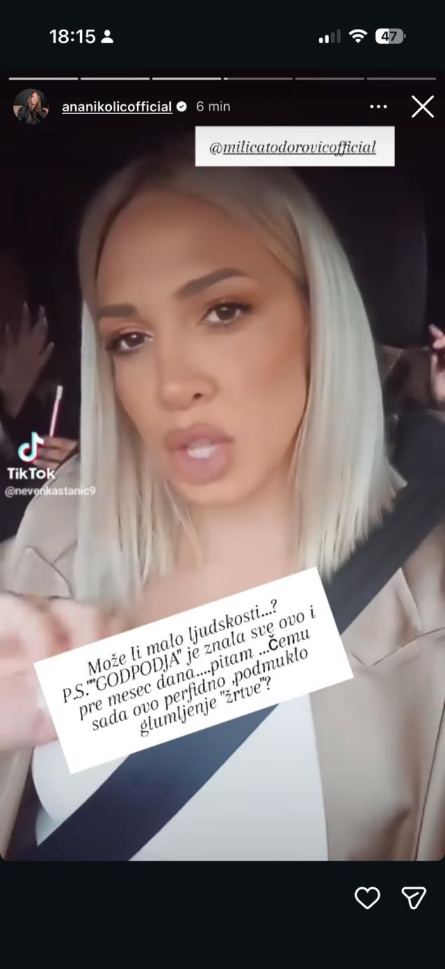 Ana Nikolić o Milici Todorović