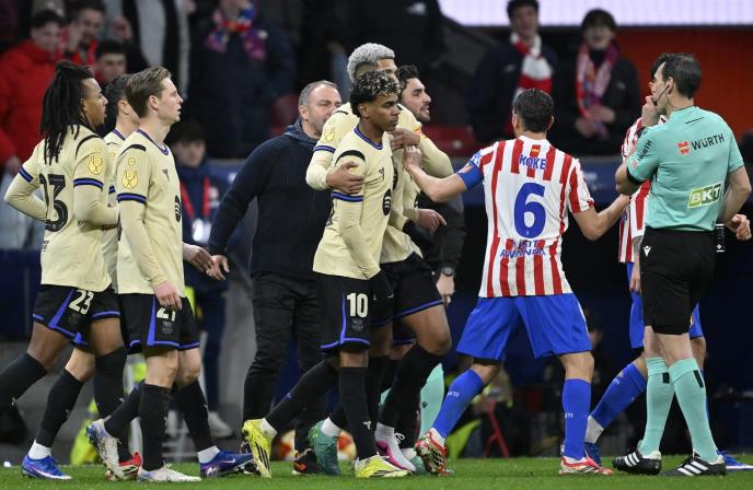 Atletiko Madrid - Barselona detalji sa meča odigranog u polufinalu Kupa kralja