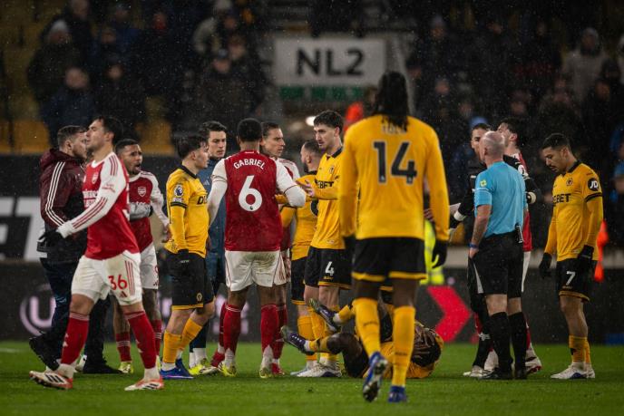 Detalj sa meča Vulverhempton - Arsenal