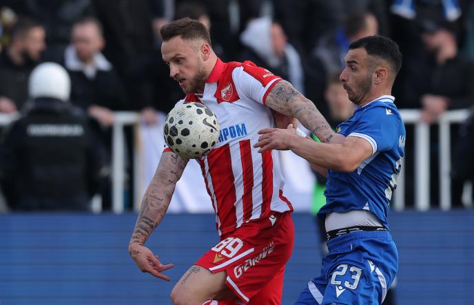 Marko Arnautović na utakmici Novi Pazar - Crvena zvezda